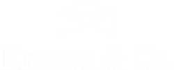 weißes Logo über Schriftzug Krossa & Co.