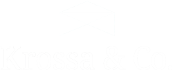 weißes Logo über Schriftzug Krossa & Co.